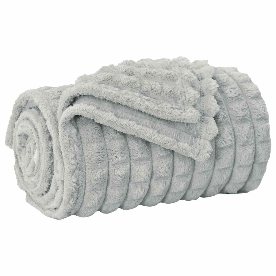 Kleden 6 stuks Grijs 200 x 150 cm Fleece