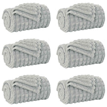 Kleden 6 stuks Grijs 240 x 220 cm Fleece