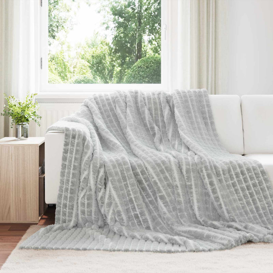Kleden 6 stuks Grijs 270 x 240 cm Fleece