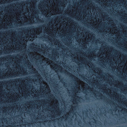 Kleden 6 stuks Marineblauw 150 x 130 cm Fleece
