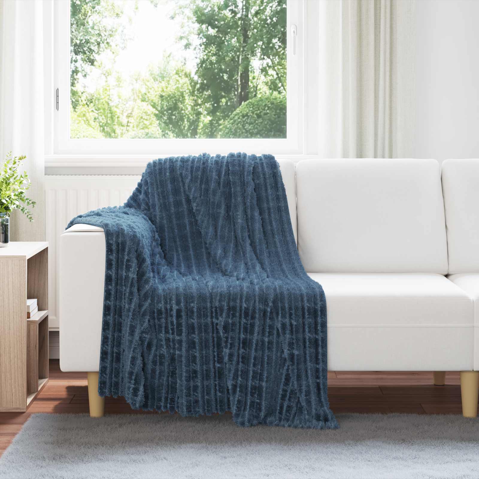 Kleden 6 stuks Marineblauw 150 x 130 cm Fleece