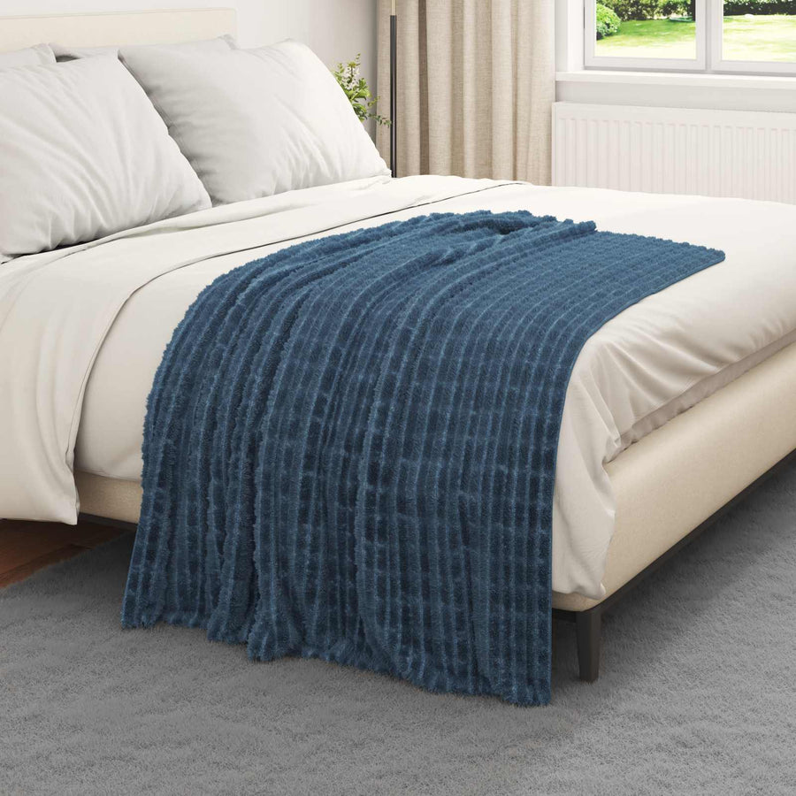 Kleden 6 stuks Marineblauw 150 x 130 cm Fleece