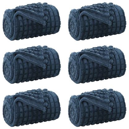 Kleden 6 stuks Marineblauw 150 x 130 cm Fleece