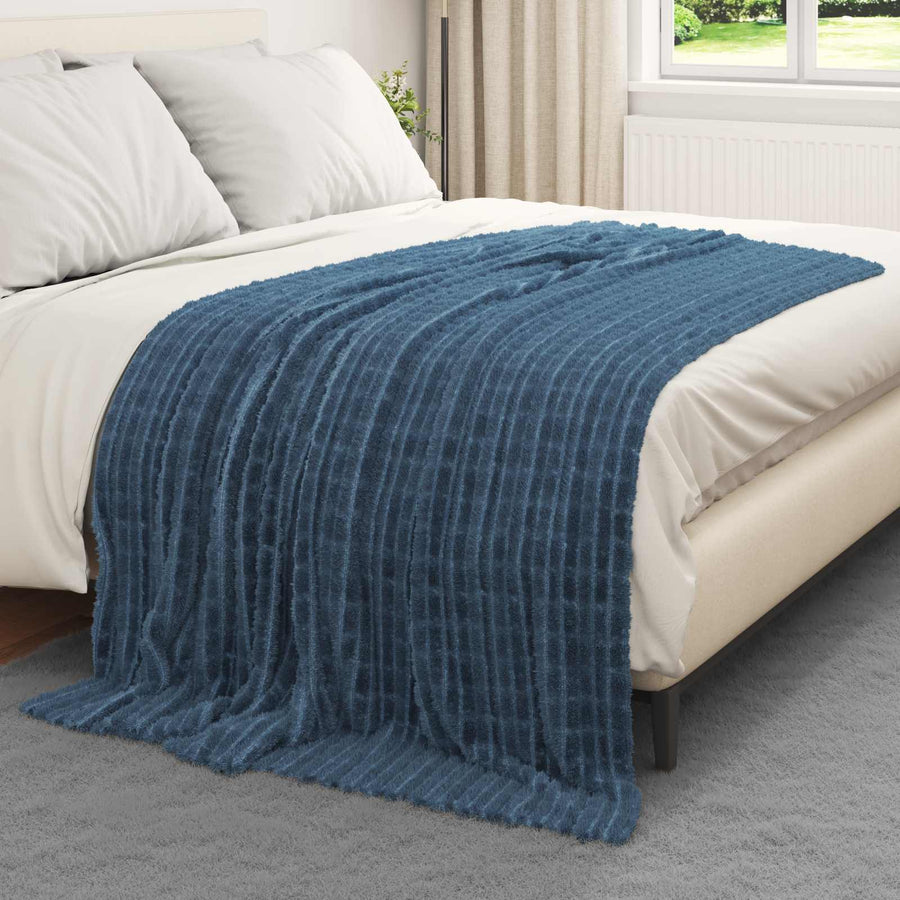 Kleden 6 stuks Marineblauw 200 x 150 cm Fleece