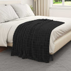 Blankets 6 pcs Black 150 x 130 cm Fleece