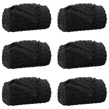 Kleden 6 stuks Zwart 150 x 130 cm Fleece