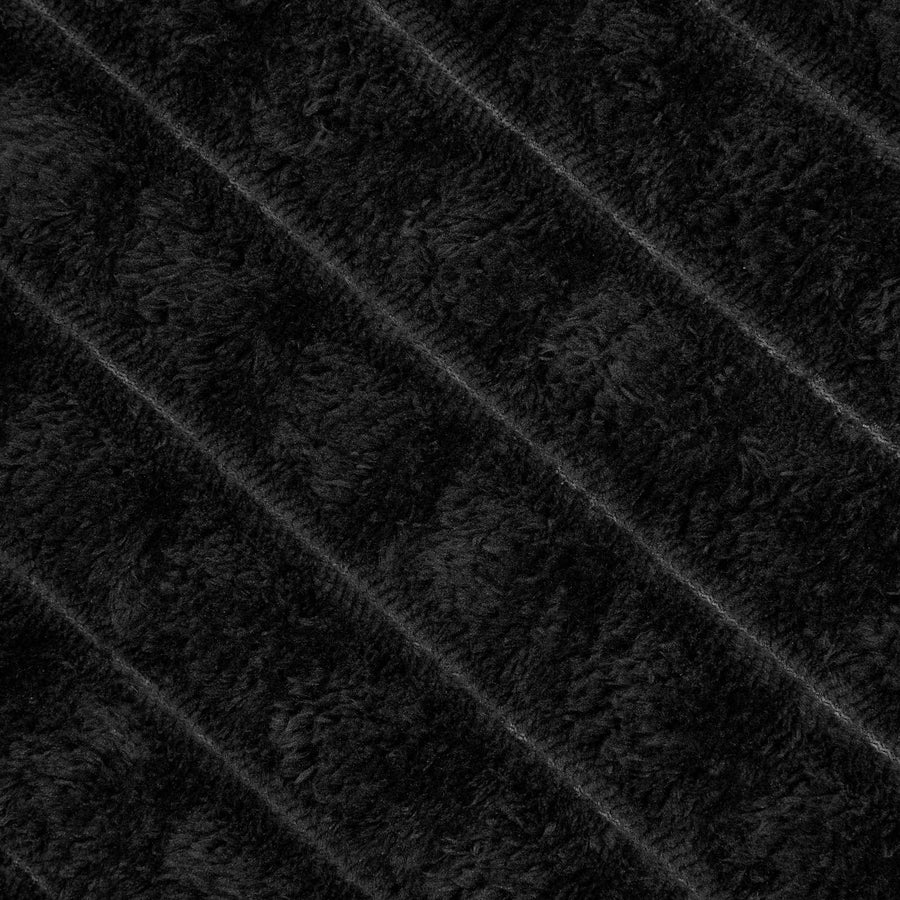 Kleden 6 stuks Zwart 240 x 220 cm Fleece