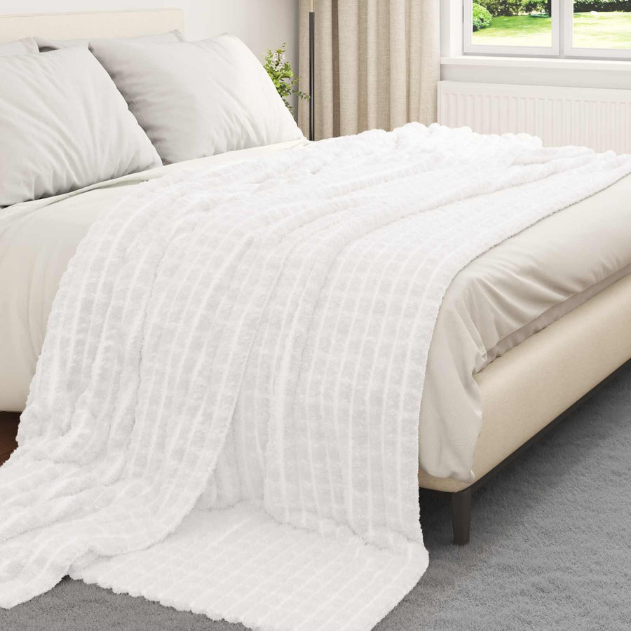 Kleden 6 stuks Wit 270 x 240 cm Fleece