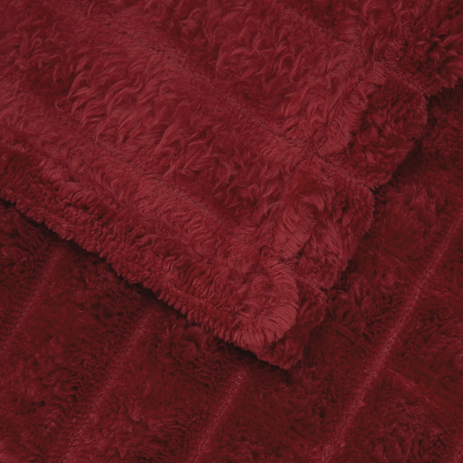 Kleden 6 stuks Bordeaux Rood 150 x 130 cm Fleece