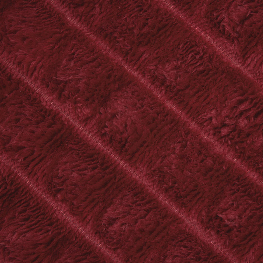 Kleden 6 stuks Bordeaux Rood 270 x 240 cm Fleece