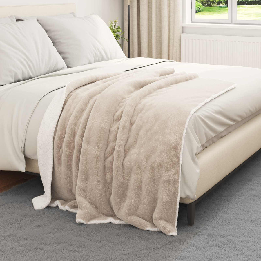 Gooi Deken Beige 130 x 150 cm Fleece