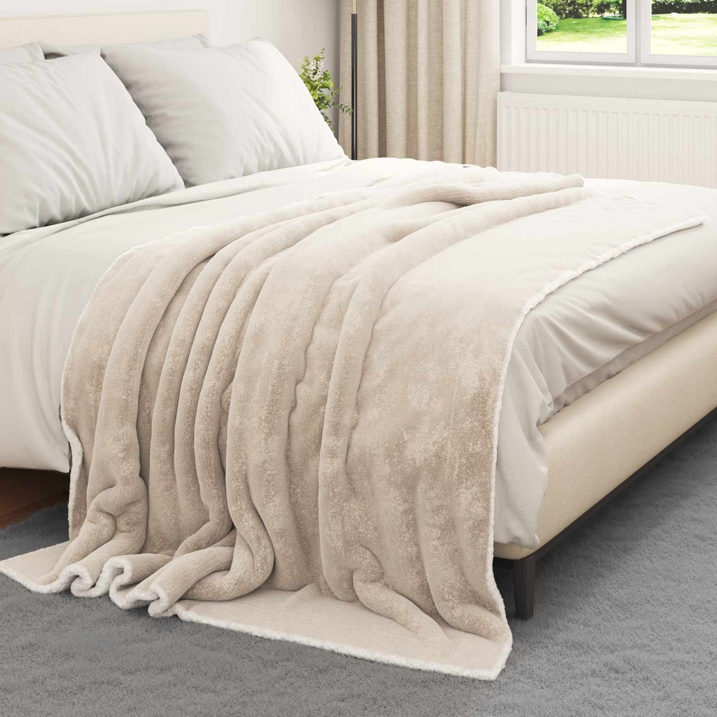 Gooi Deken Beige 150 x 200 cm Fleece