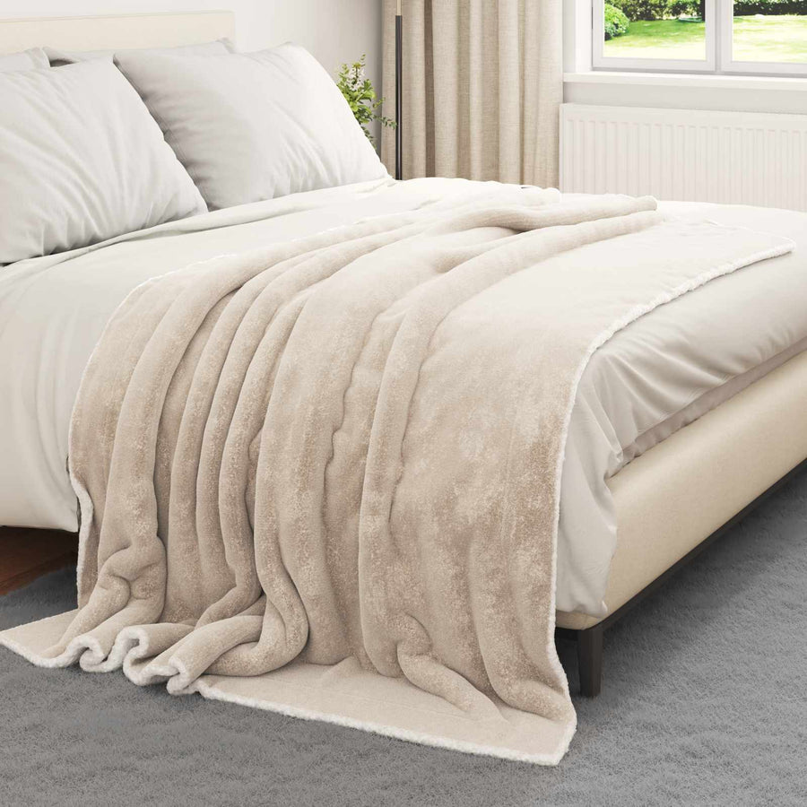 Gooi Deken Beige 150 x 200 cm Fleece