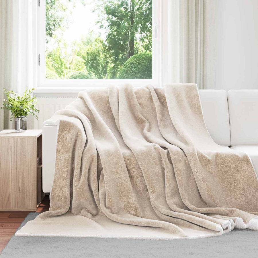 Gooi Deken Beige 220 x 240 cm Fleece