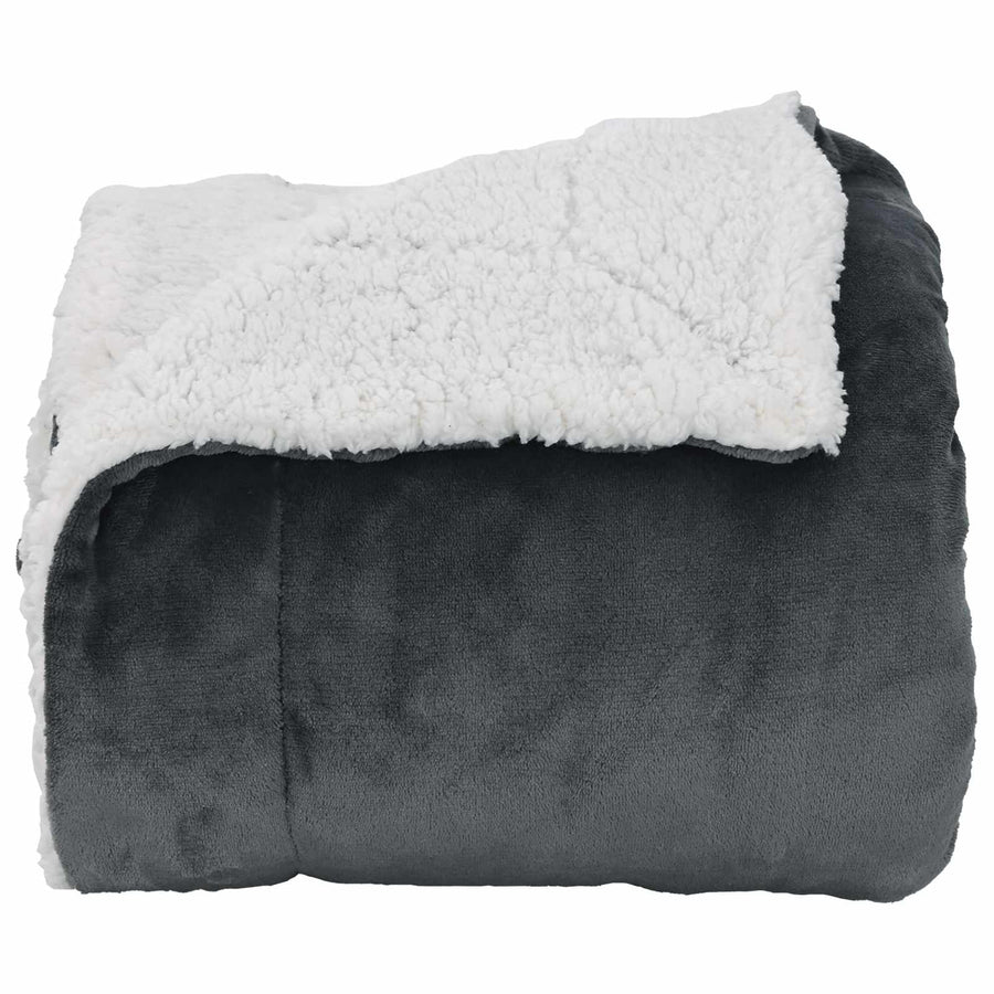 Gooi Deken Donkergrijs 130 x 150 cm Fleece