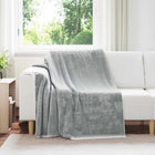 Throw Blanket Grey 150 x 200 cm Fleece