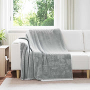 Gooi deken fleece grijs 150 x 200 cm