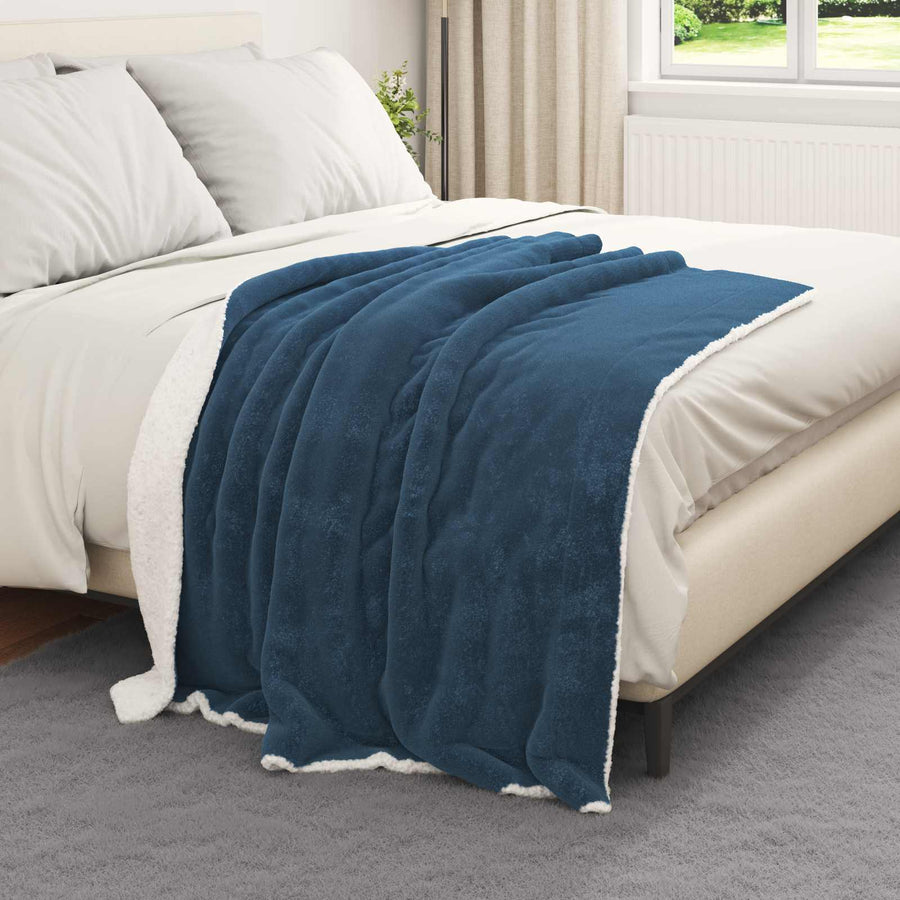 Gooi Deken Marineblauw 130 x 150 cm Fleece