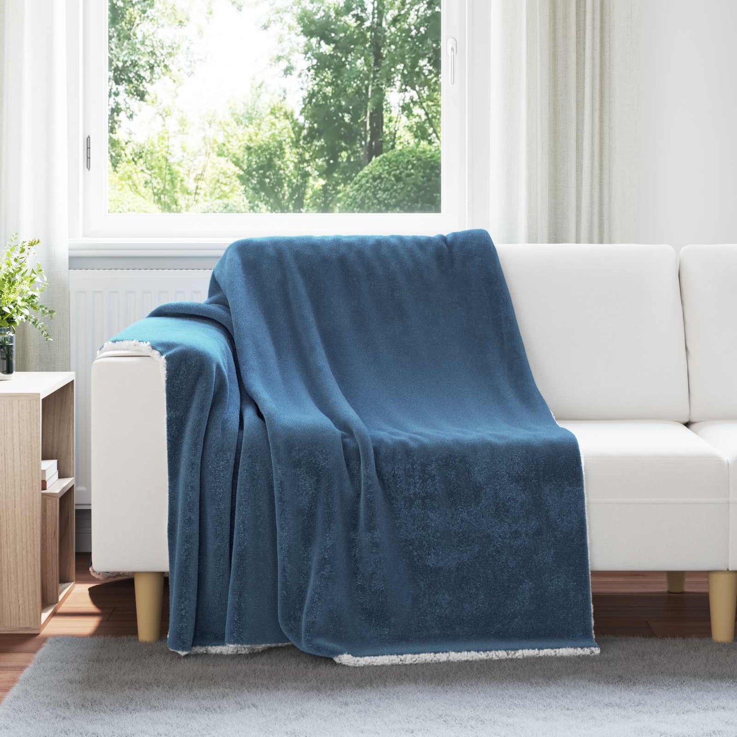 Gooi Deken Marineblauw 150 x 200 cm Fleece