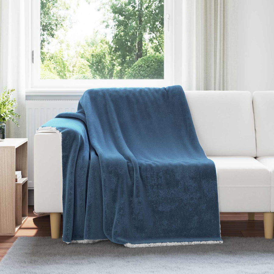 Gooi Deken Marineblauw 150 x 200 cm Fleece