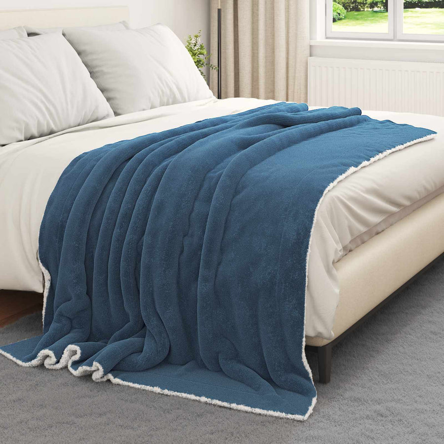 Gooi Deken Marineblauw 150 x 200 cm Fleece