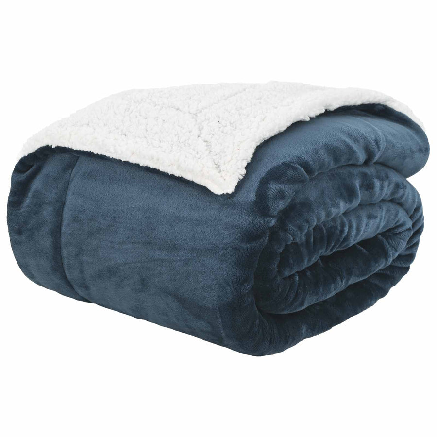 Gooi Deken Marineblauw 240 x 270 cm Fleece