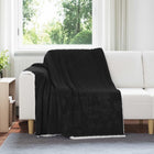 Fleece deken 150 x 200 cm zwart