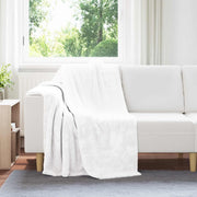 Gooi deken 130x150 cm wit fleece