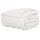 Throw Blanket White 220 x 240 cm Fleece