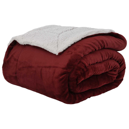 Gooi Deken Bordeaux Rood 150 x 200 cm Fleece