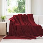 Gooi deken fleece 240x270 cm bordeaux rood