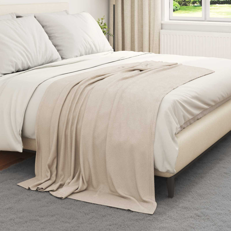 Kleden 6 stuks Beige 170 x 130 cm Fleece