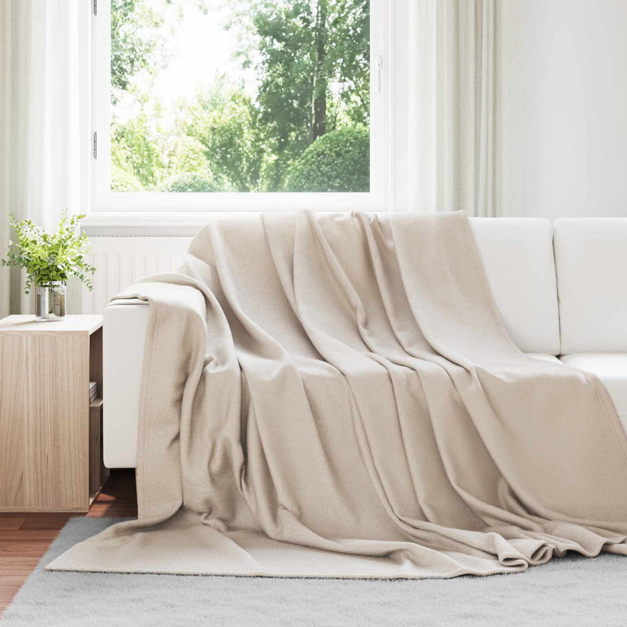 Kleden 6 stuks Beige 240 x 220 cm Fleece