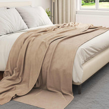 Kleden 6 stuks Kameel 240 x 220 cm Fleece