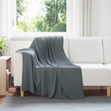 Kleden 6 stuks Donkergrijs 170 x 130 cm Fleece