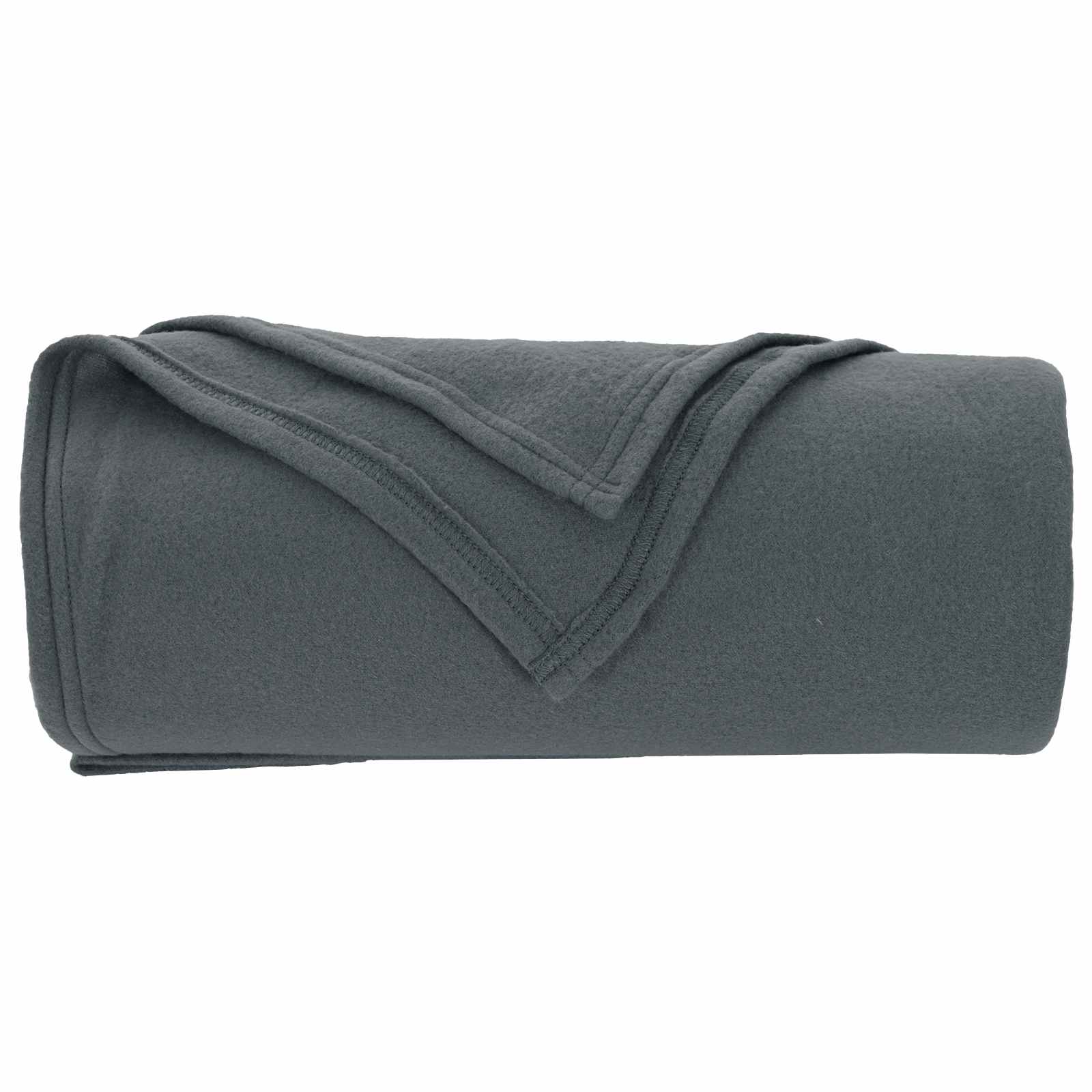 Kleden 6 stuks Donkergrijs 170 x 130 cm Fleece
