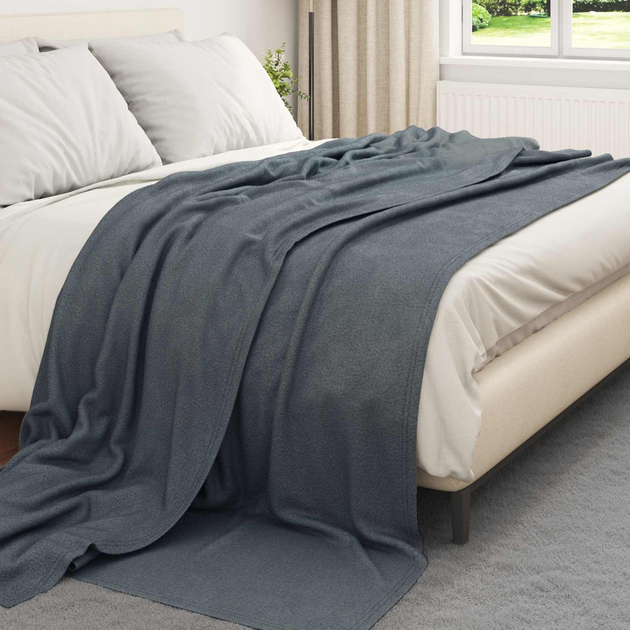 Kleden 6 stuks Donkergrijs 240 x 220 cm Fleece