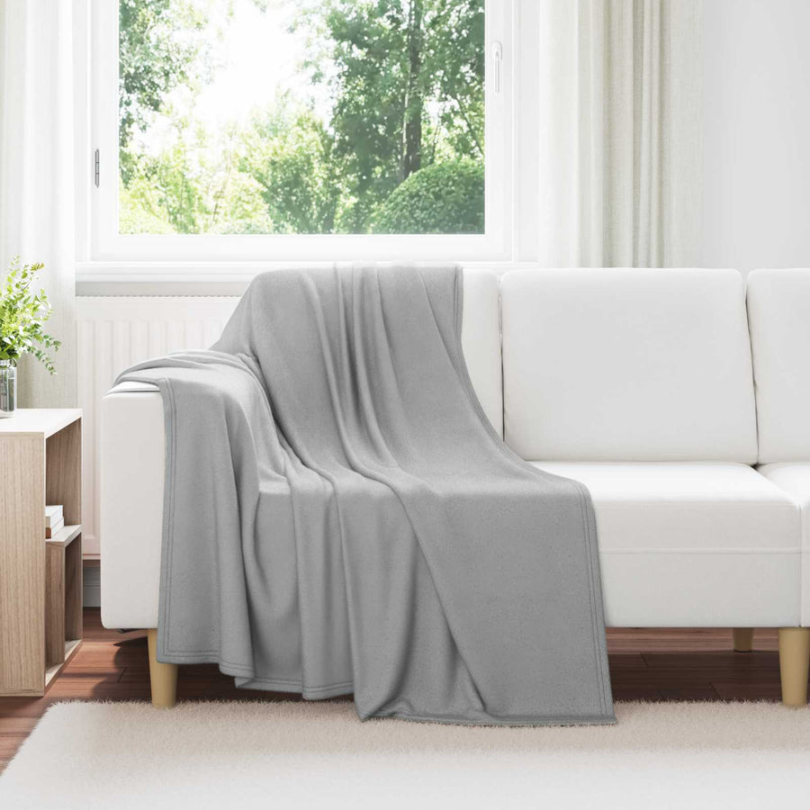 Kleden 6 stuks Grijs 170 x 130 cm Fleece
