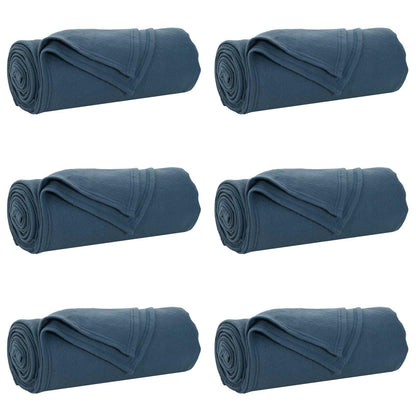 Kleden 6 stuks Marineblauw 270 x 240 cm Fleece
