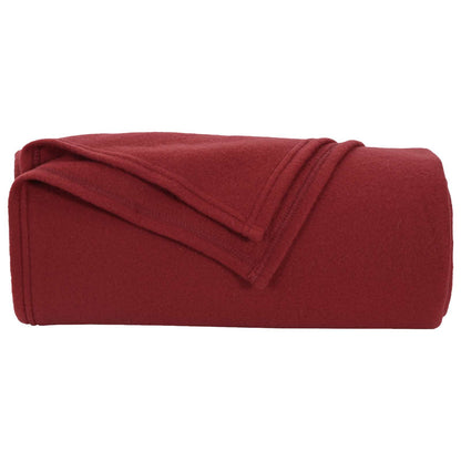 Kleden 6 stuks Bordeaux Rood 240 x 220 cm Fleece