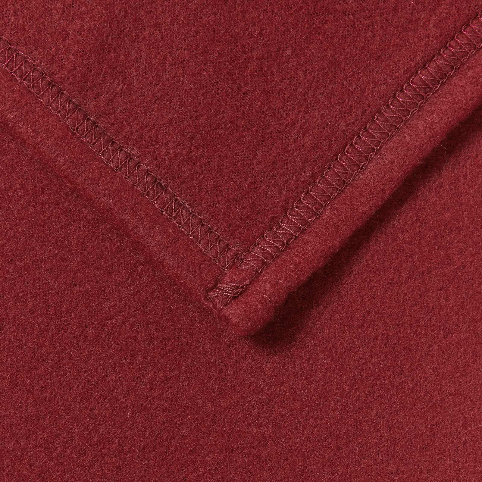 Kleden 6 stuks Bordeaux Rood 270 x 240 cm Fleece