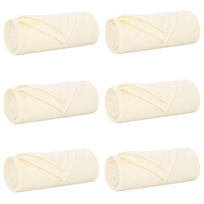 Kleden 6 stuks Crème 170 x 130 cm Fleece