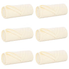 Rugs 6 pcs Cream 200 x 150 cm Fleece