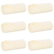Dekens fleece crème 200 x 150 cm 6 stuks