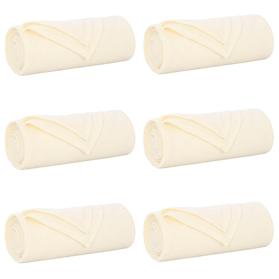 Kleden 6 stuks Crème 240 x 220 cm Fleece