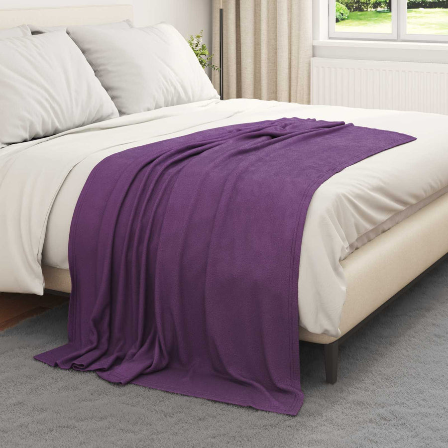 Kleden 6 stuks Paars 170 x 130 cm Fleece