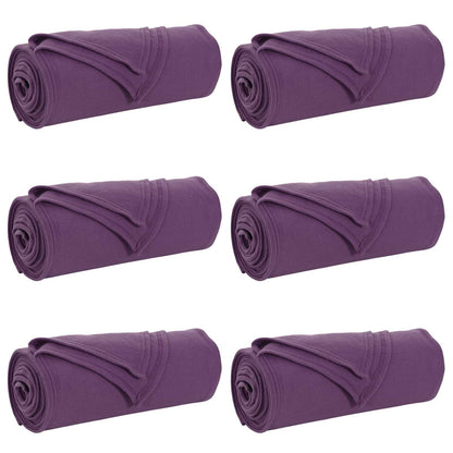 Kleden 6 stuks Paars 170 x 130 cm Fleece