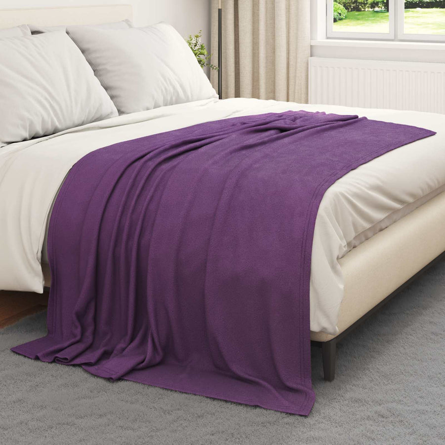 Kleden 6 stuks Paars 200 x 150 cm Fleece