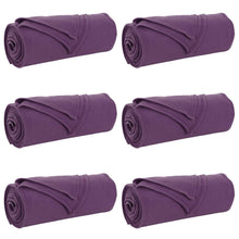 Kleden 6 stuks Paars 200 x 150 cm Fleece