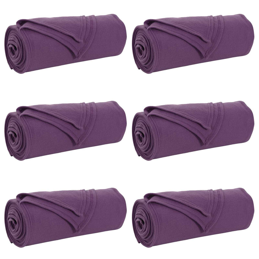 Kleden 6 stuks Paars 200 x 150 cm Fleece
